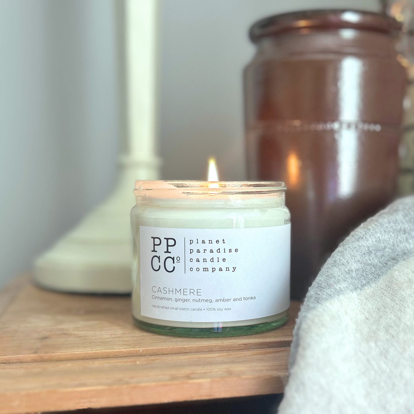 Cashmere soy wax candle