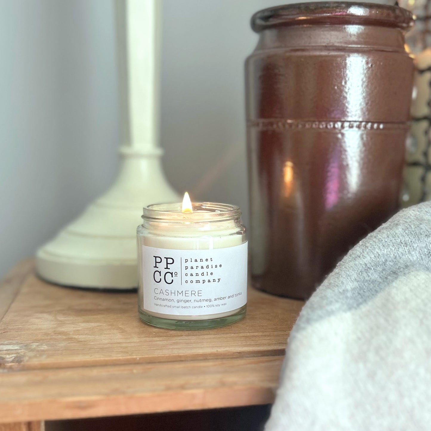 Cashmere soy wax candle