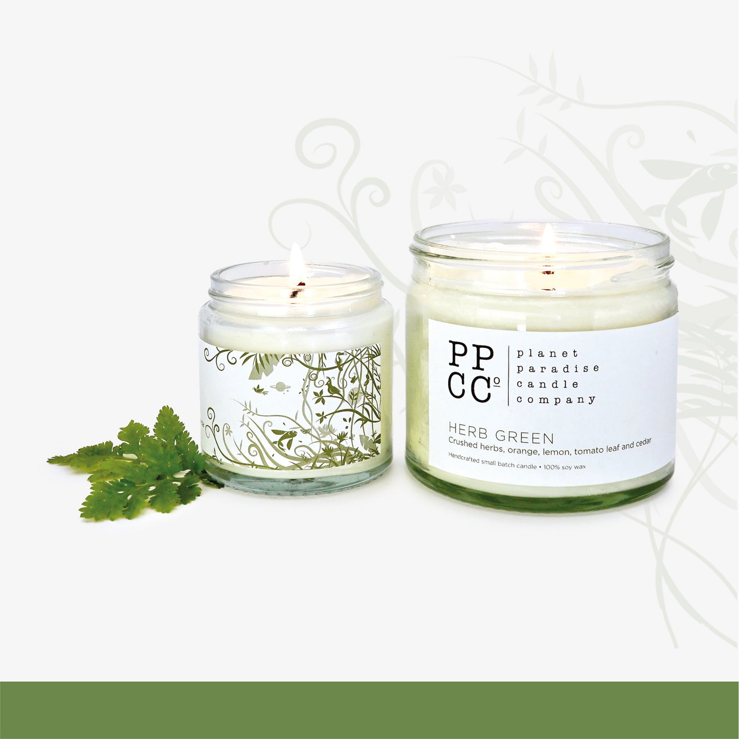 Herb Green soy wax candle