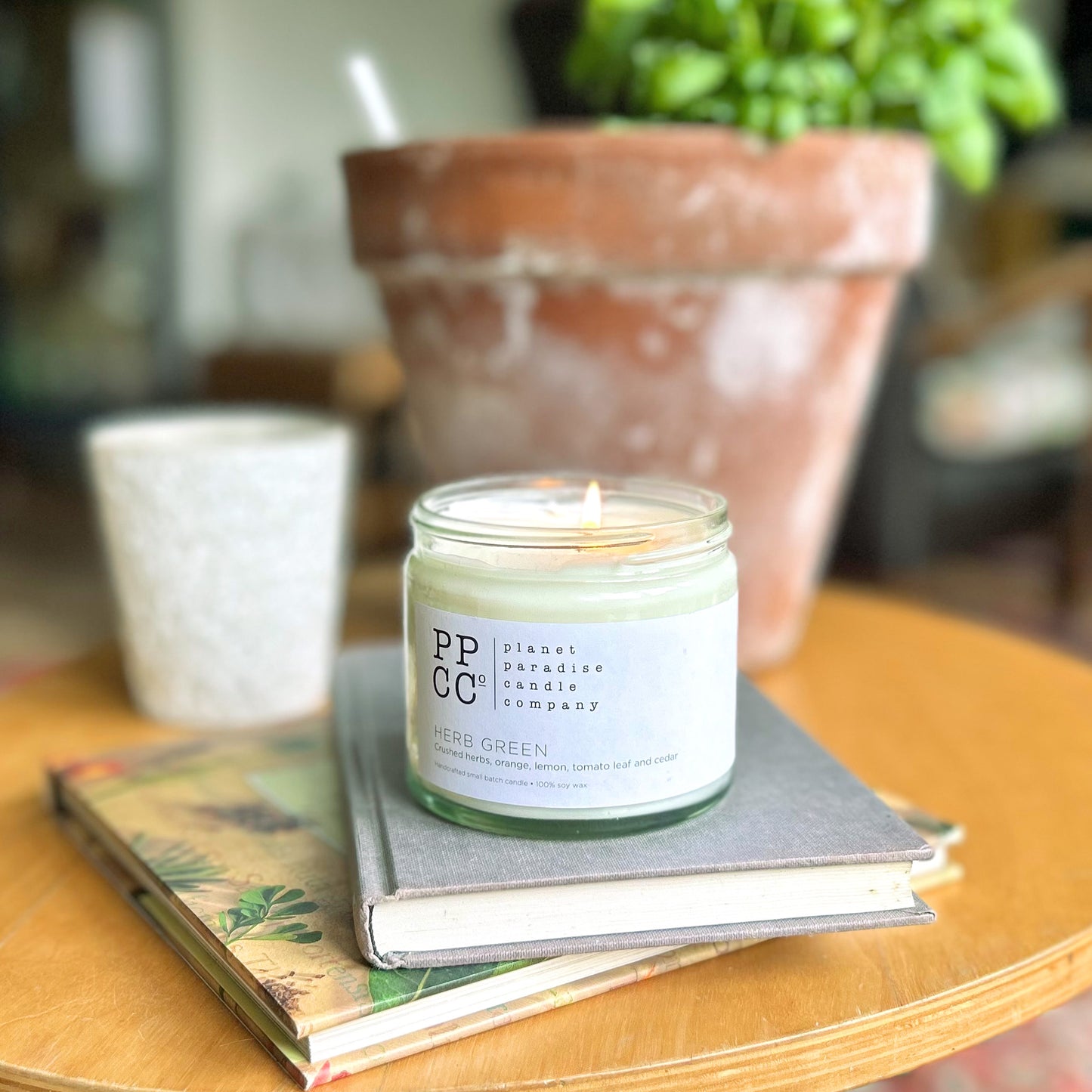 Herb Green soy wax candle