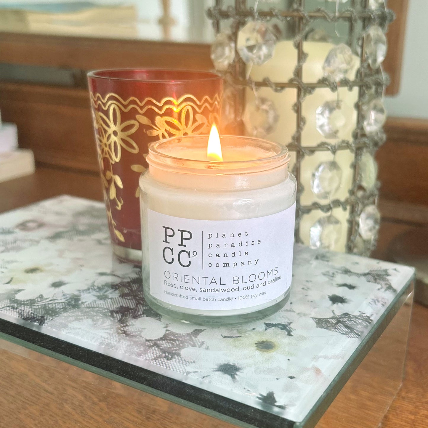 Oriental Blooms soy wax candle