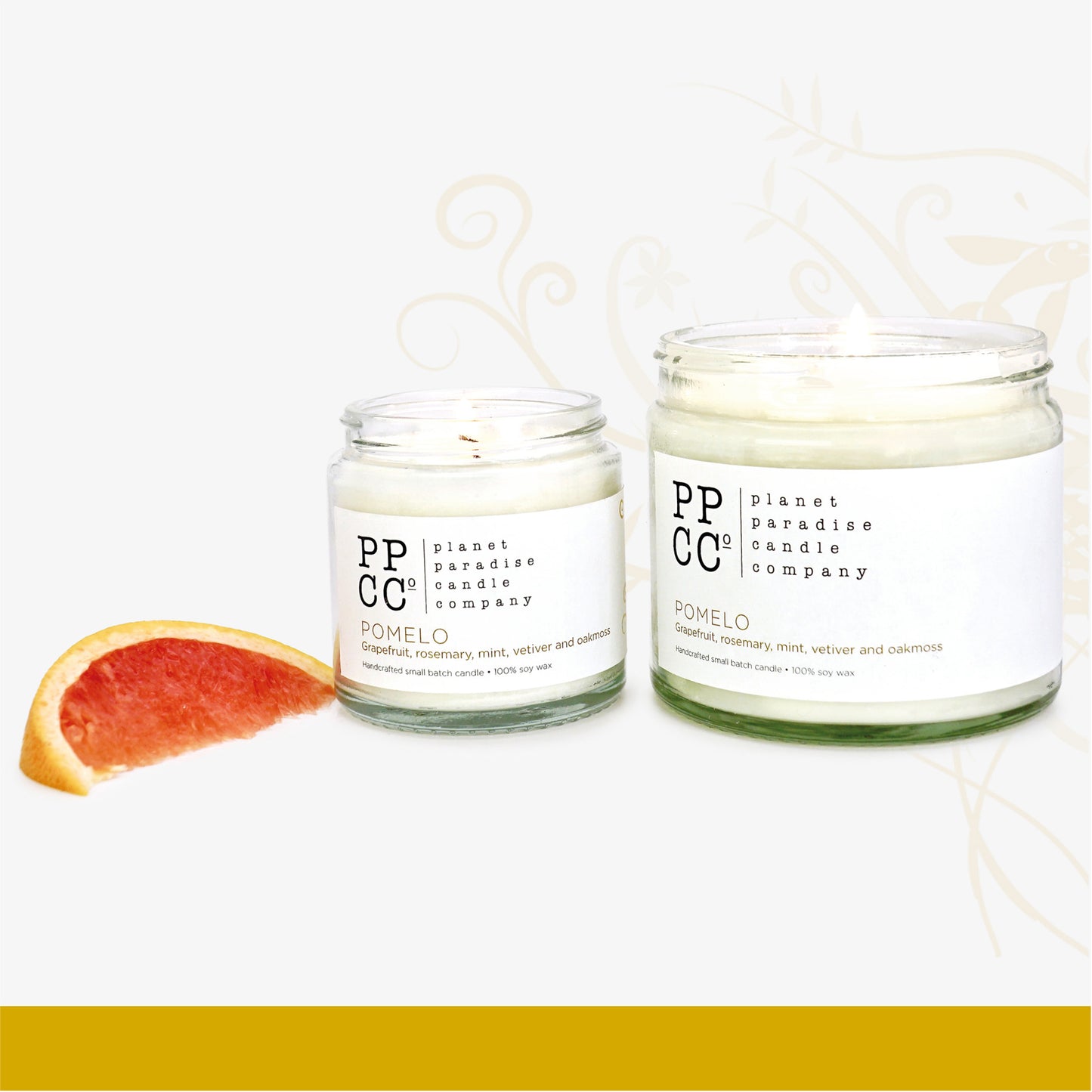 Pomelo soy wax candle