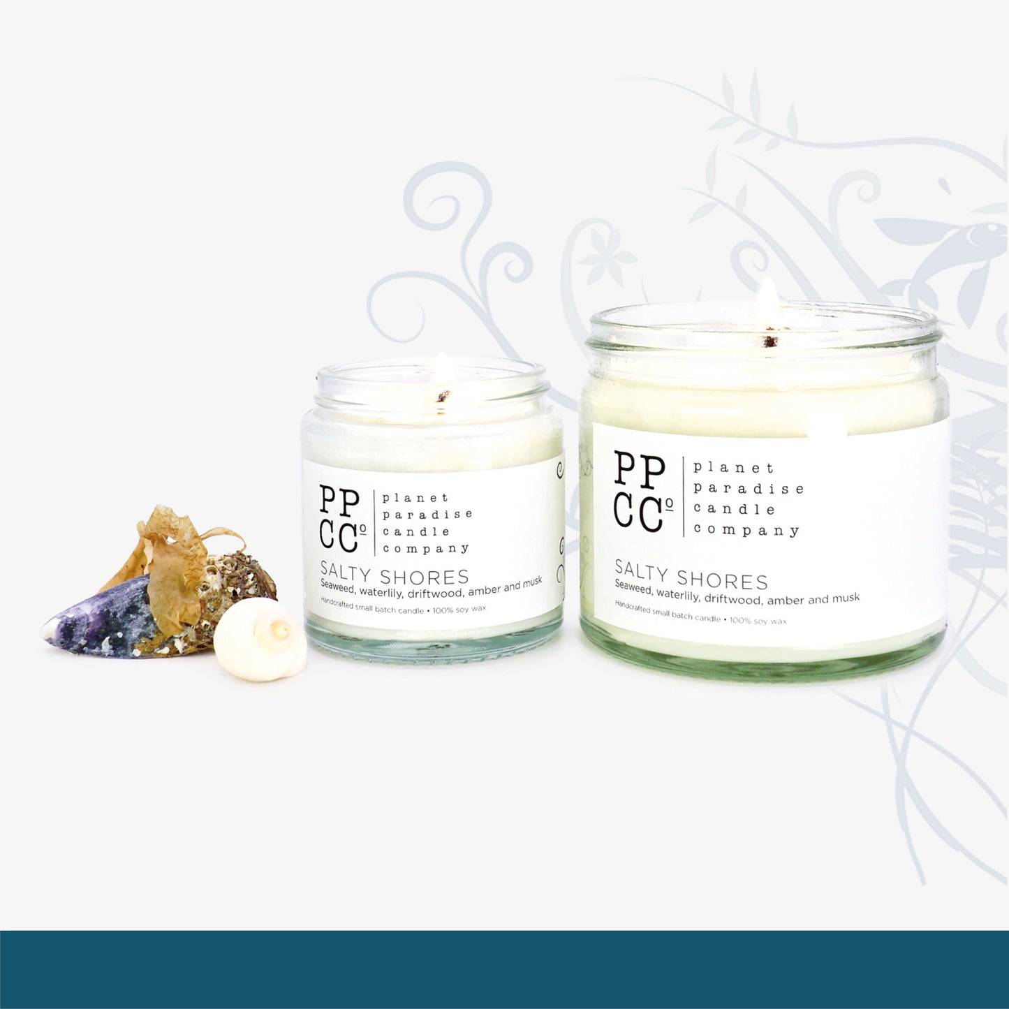 Salty Shores soy wax candle