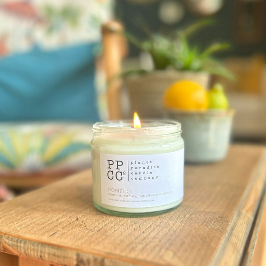 Pomelo soy wax candle